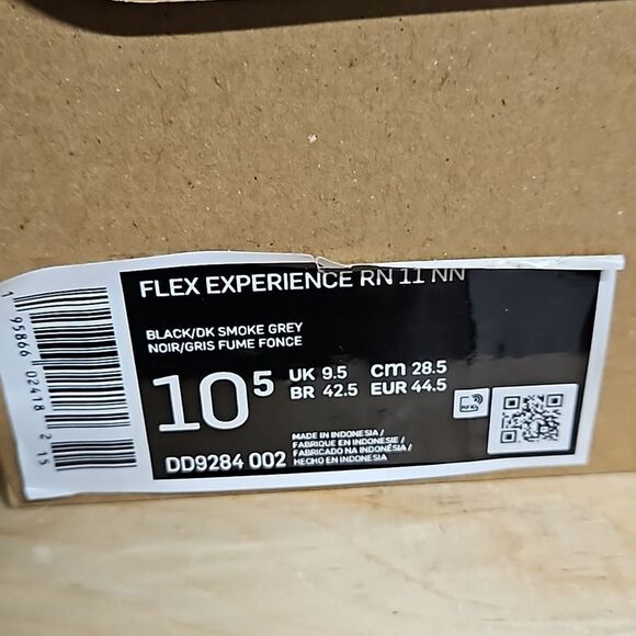 Nike Flex Experience Run RN 11 NN Black Men's Running Shoe Sneaker DD9284-002 - Picture 11 of 12